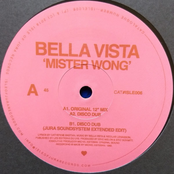Bella Vista - Mister Wong (Isle Of Jura 12")